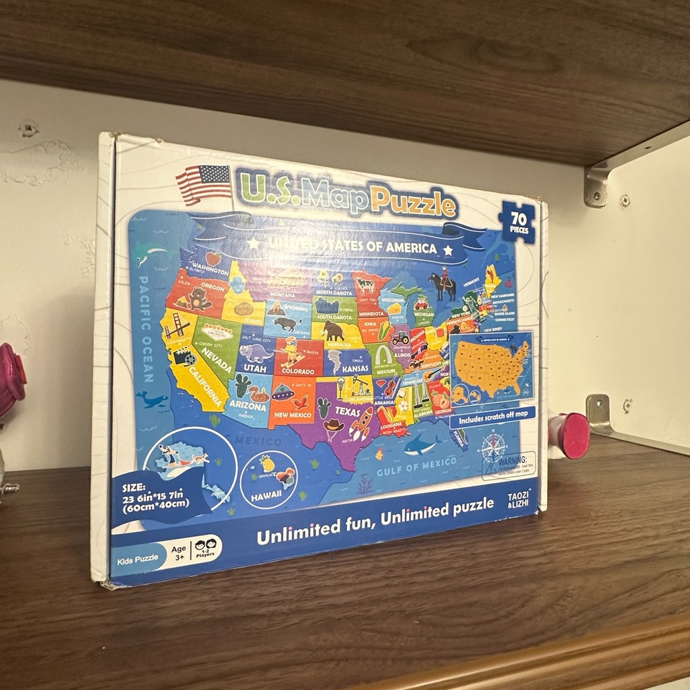 U.S. Map Puzzle 70 Pieces